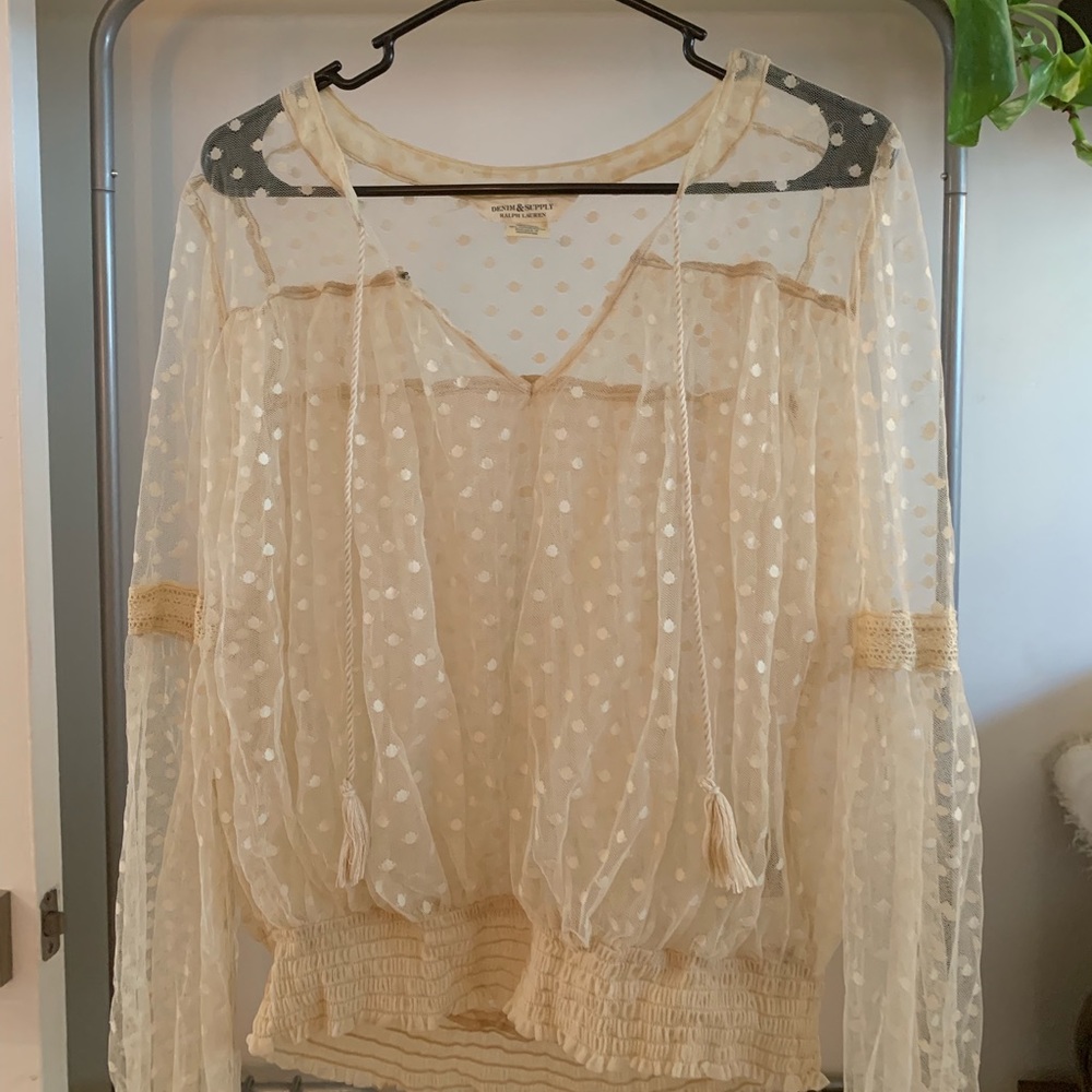 Ralph Lauren Polka Dot Blouse